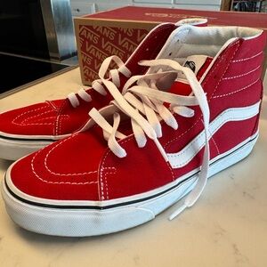 Vans canvas/suede high tops